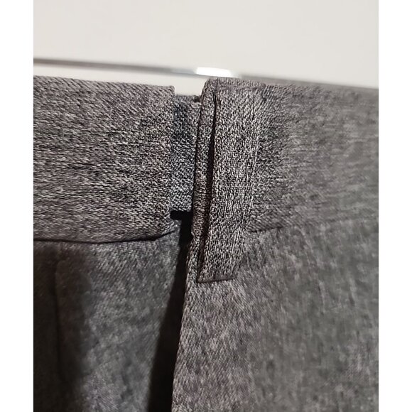 Size 42 MENS Adjustable waist band expandable Dress Pants gray long flat front - Picture 3 of 9